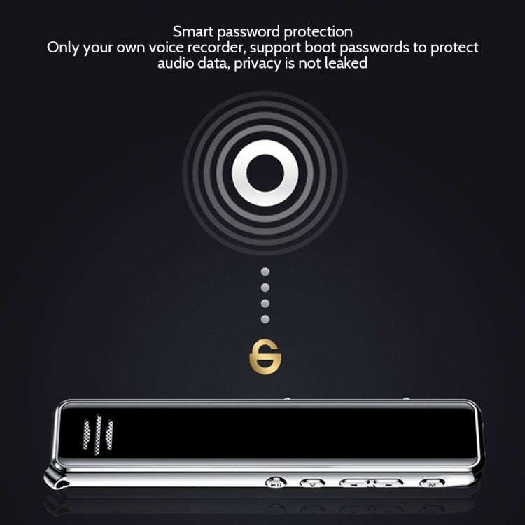 Q22 Multifunctional HD Noise Reduction Conference Recording Pen, Capacity:8GB(Black)