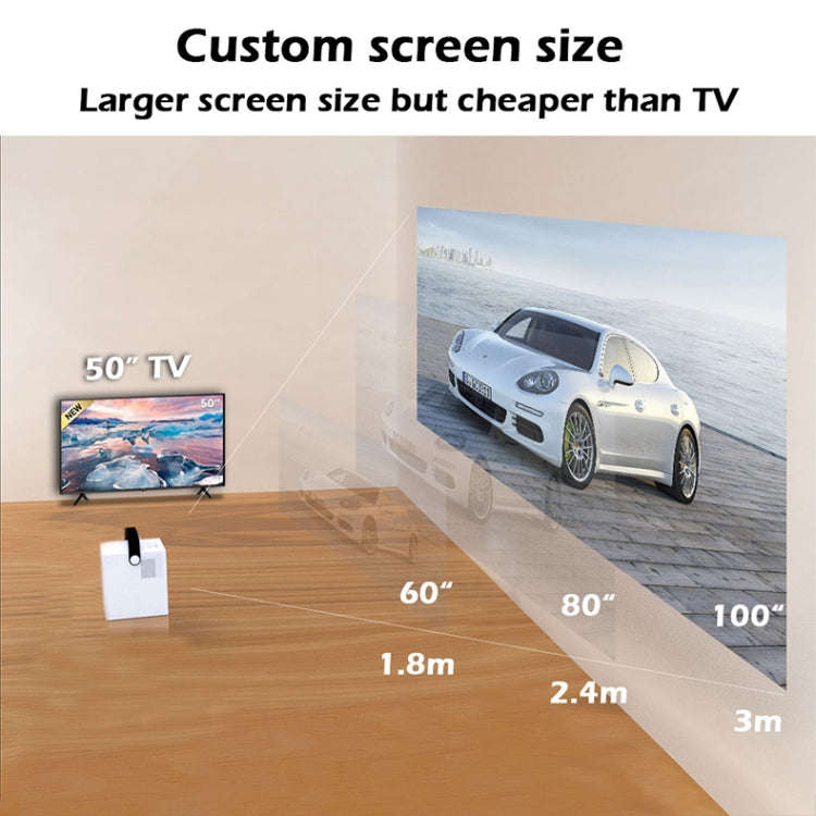 WEJOY Y2 1920x1080P 100 ANSI Lumens Portable Home Theater LED HD Digital Projector, Battery Touch...