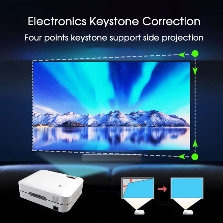 WEJOY L9 1920x1080P 400 ANSI Lumens Portable Home Theater LED HD Digital Projector, Android 6.0, ...