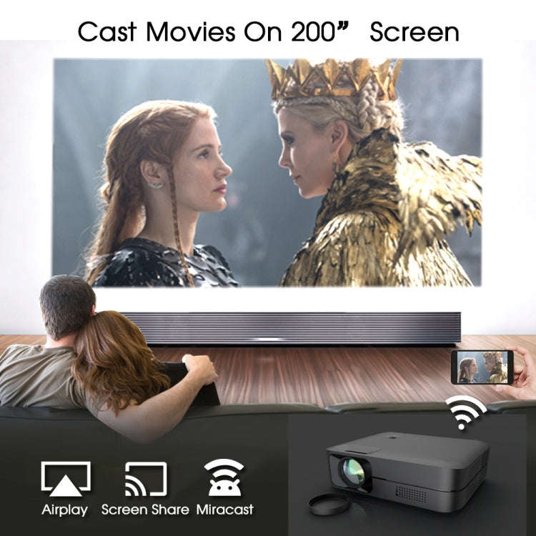 WEJOY L9 1920x1080P 400 ANSI Lumens Portable Home Theater LED HD Digital Projector, Android 6.0, ...