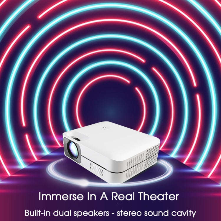 WEJOY L9 1920x1080P 400 ANSI Lumens Portable Home Theater LED HD Digital Projector, Android 6.0, ...