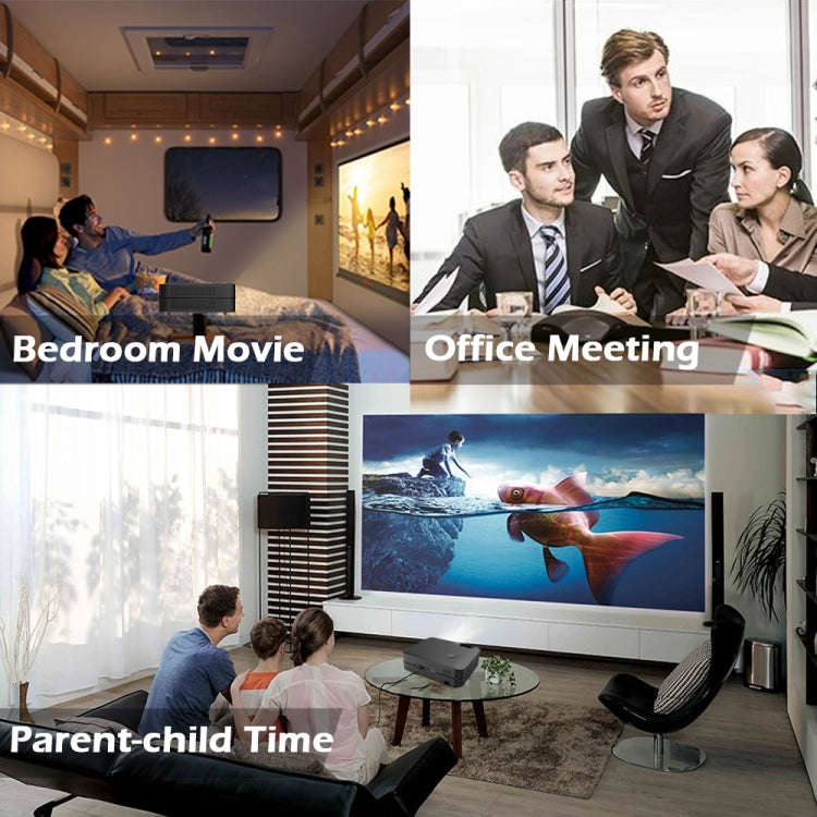 WEJOY L9 1920x1080P 400 ANSI Lumens Portable Home Theater LED HD Digital Projector, Android 6.0, ...