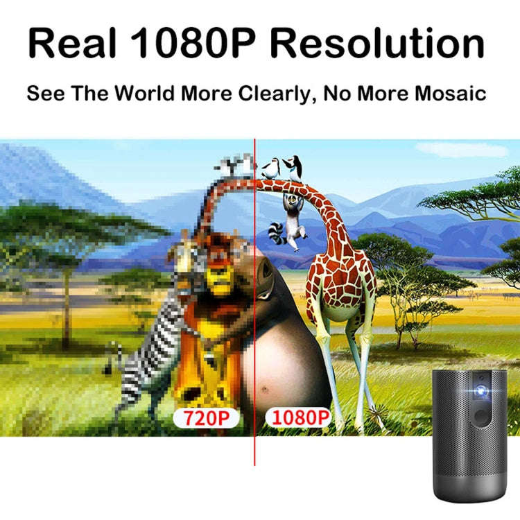 WEJOY A5 1920x1080P 200 Lumens Multi-function Portable Home Theater LED HD Digital Projector with...