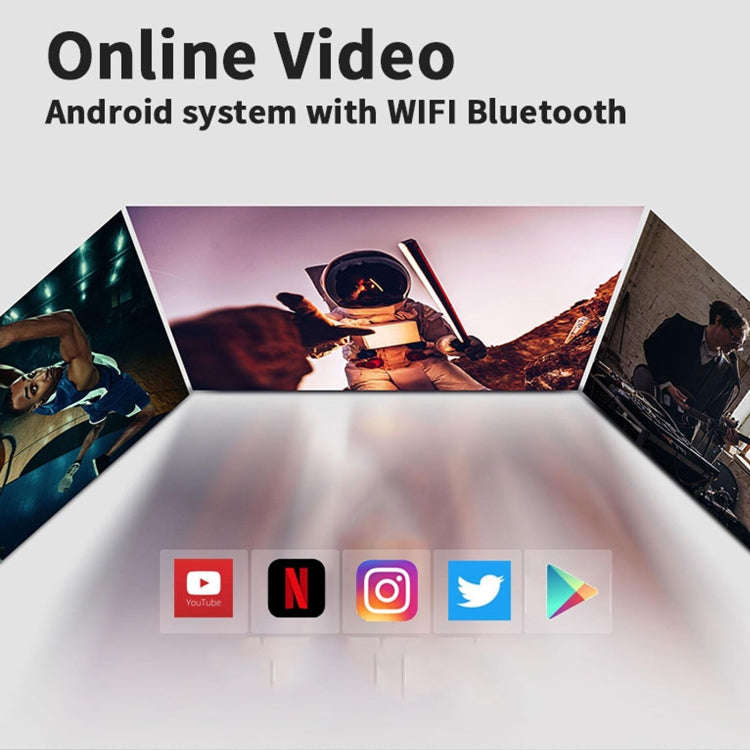 WEJOY A5 1920x1080P 200 Lumens Multi-function Portable Home Theater LED HD Digital Projector with...