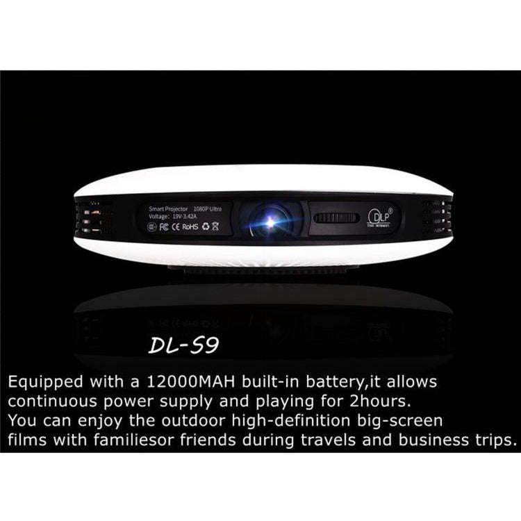 WEJOY DL-S9 1280x720P 300 Lumens Portable Home Theater LED HD Digital Projector, Android 6.0, 2G+...