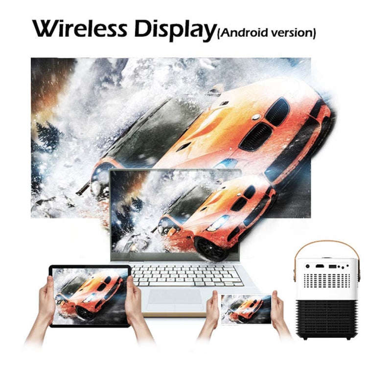 WEJOY L7 854x480P 100 ANSI Lumens Portable Home Theater LED HD Digital Projector with Battery, An...