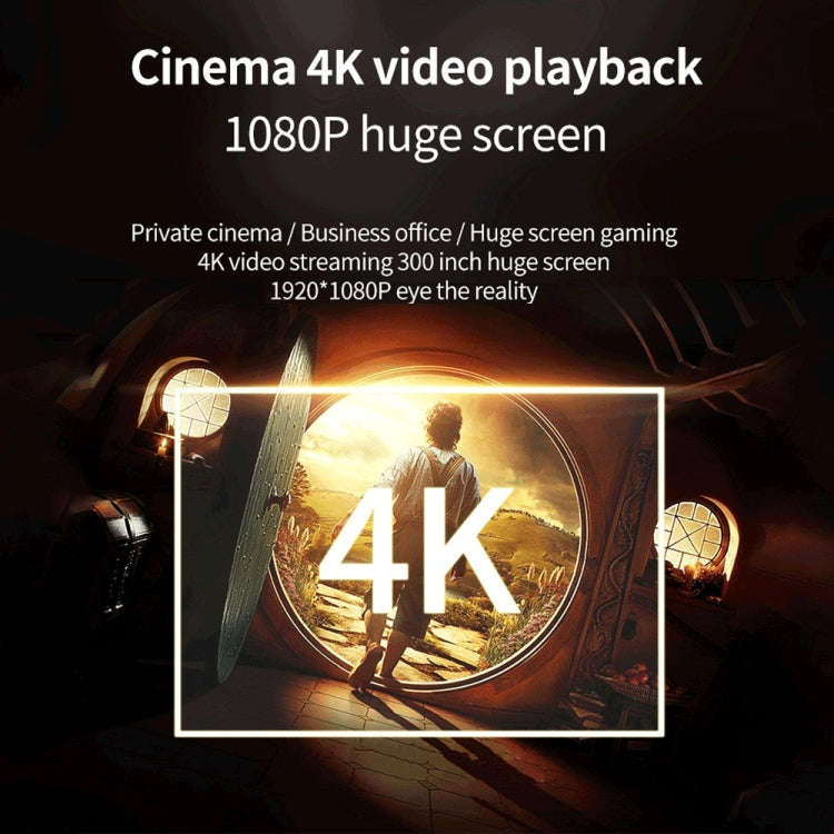 WEJOY Y5 800x480P 80 ANSI Lumens Portable Home Theater LED HD Digital Projector, Android 9.0, 1G+...