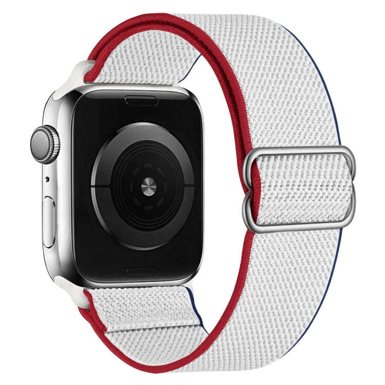 High Elastic Nylon Watch Band For Apple Watch Series 9&8&7 41mm / SE 3&SE 2&6&SE&5&4 40mm / 3&2&1...