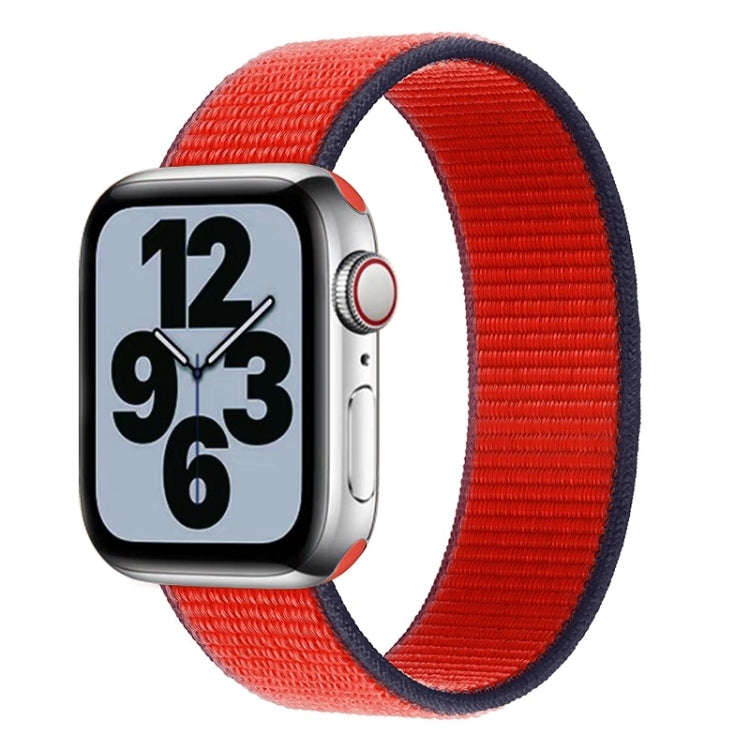 Single Lap Nylon Watch Band, Size: XS 128mm For Apple Watch Series 9&8&7 41mm / SE 3&SE 2&6&SE&5&...