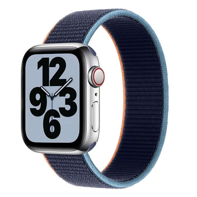 Single Lap Nylon Watch Band, Size: M 155mm For Apple Watch Ultra 49mm&Watch Ultra 2 49mm / Series...