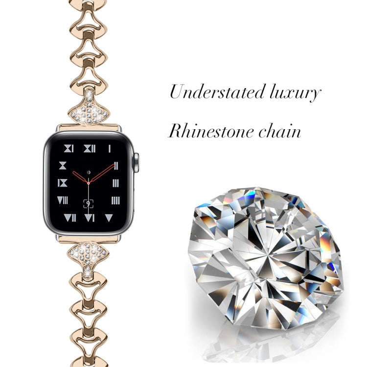 Sector Shape Diamond Metal Watch Band For Apple Watch Ultra 49mm&Watch Ultra 2 49mm / Series 9&8&...
