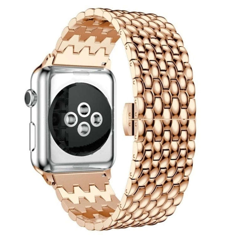 Dragon-scale Texture Metal Watch Band For Apple Watch Series 9&8&7 41mm / SE 3&SE 2&6&SE&5&4 40mm...