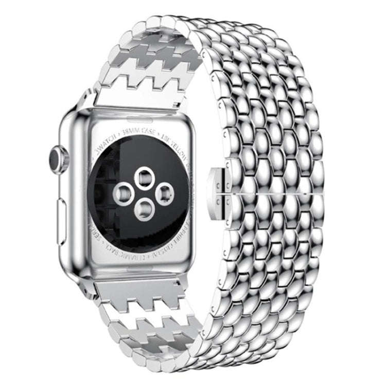 Dragon-scale Texture Metal Watch Band For Apple Watch Series 9&8&7 41mm / SE 3&SE 2&6&SE&5&4 40mm...