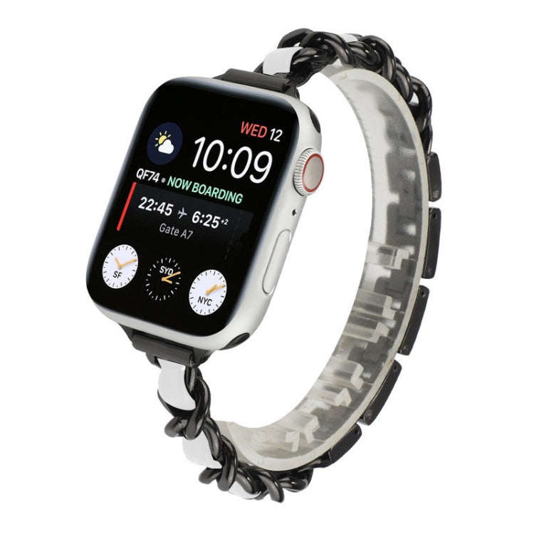 Single Row Metal Watch Band For Apple Watch Series 9&8&7 41mm / SE 3&SE 2&6&SE&5&4 40mm / 3&2&1 3...