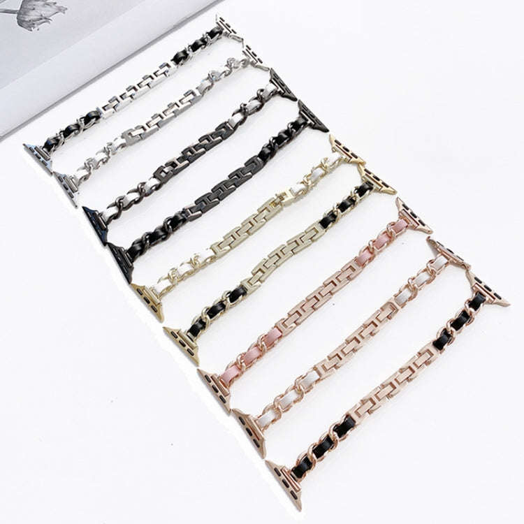 Single Row Metal Watch Band For Apple Watch Ultra 49mm&Watch Ultra 2 49mm / Series 9&8&7 45mm / S...