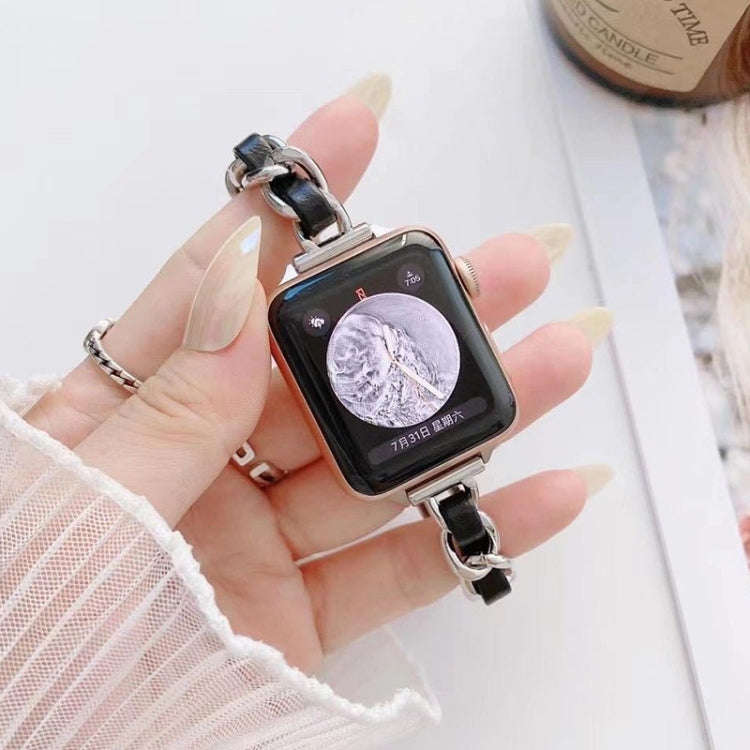 Single Row Metal Watch Band For Apple Watch Ultra 49mm&Watch Ultra 2 49mm / Series 9&8&7 45mm / S...