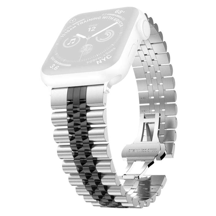 Women Five Beads Stainless Steel Watch Band Width: 20mm For Apple Watch Series 9&8&7 41mm / SE 3&...