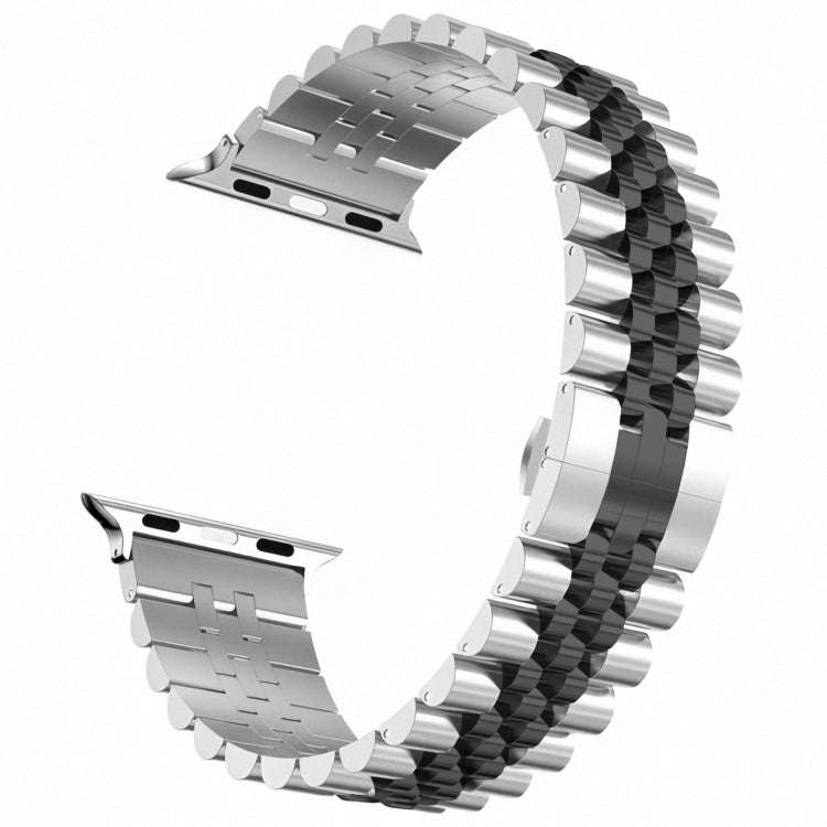 Women Five Beads Stainless Steel Watch Band Width: 20mm For Apple Watch Series 9&8&7 41mm / SE 3&...