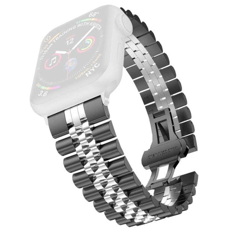 Women Five Beads Stainless Steel Watch Band Width: 20mm For Apple Watch Series 9&8&7 41mm / SE 3&...