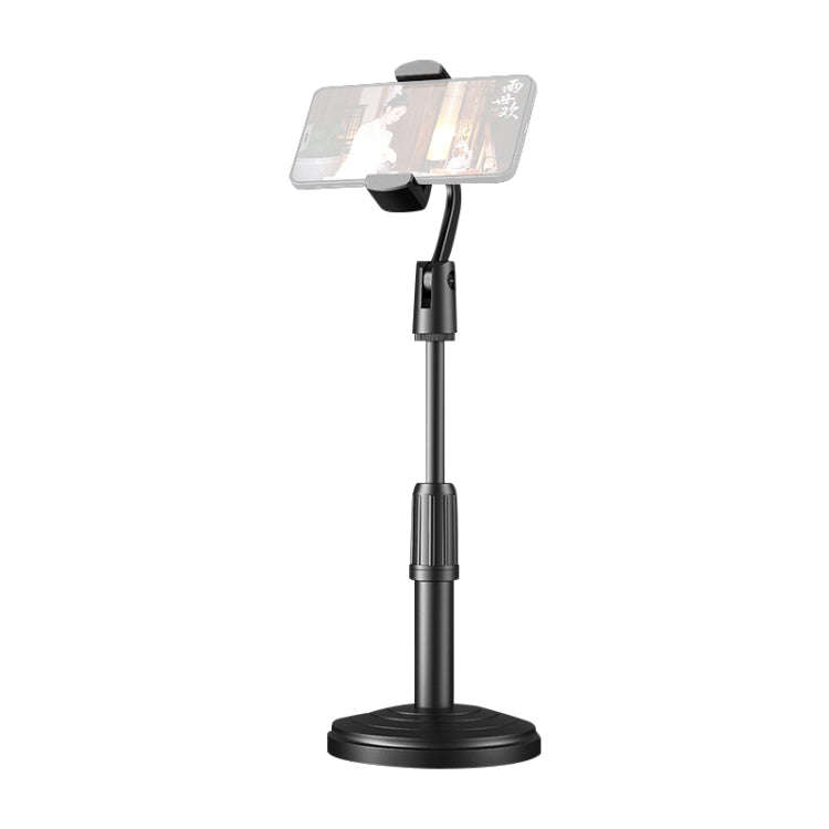 Desktop Stand Mobile Phone Tablet Live Broadcast Stand Telescopic Disc Stand, Style:Holder + Remo...