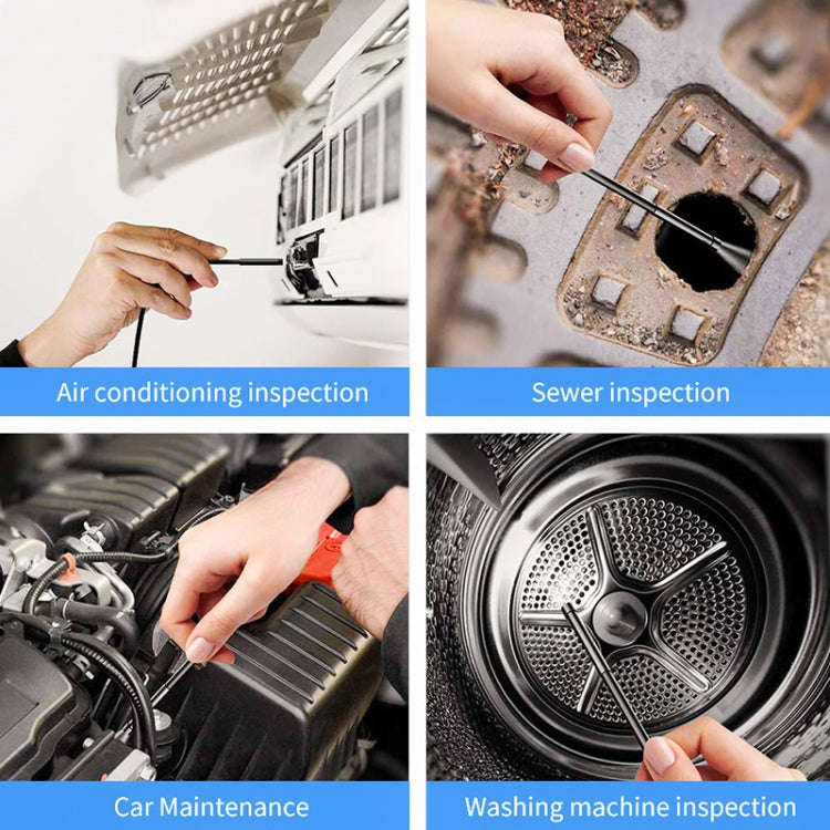 Y17 5MP 7.9mm Dual-lens HD Autofocus WiFi Industrial Digital Endoscope Zoomable Snake Camera, Cab...