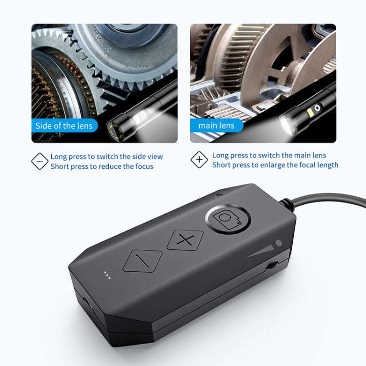 Y17 5MP 7.9mm Dual-lens HD Autofocus WiFi Industrial Digital Endoscope Zoomable Snake Camera, Cab...