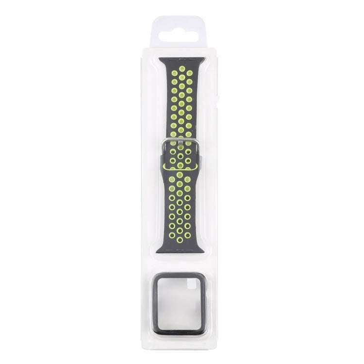 Silicone Watch Band + Protective Case with Screen Protector Set For Apple Watch Series 3 & 2 & 1 ...