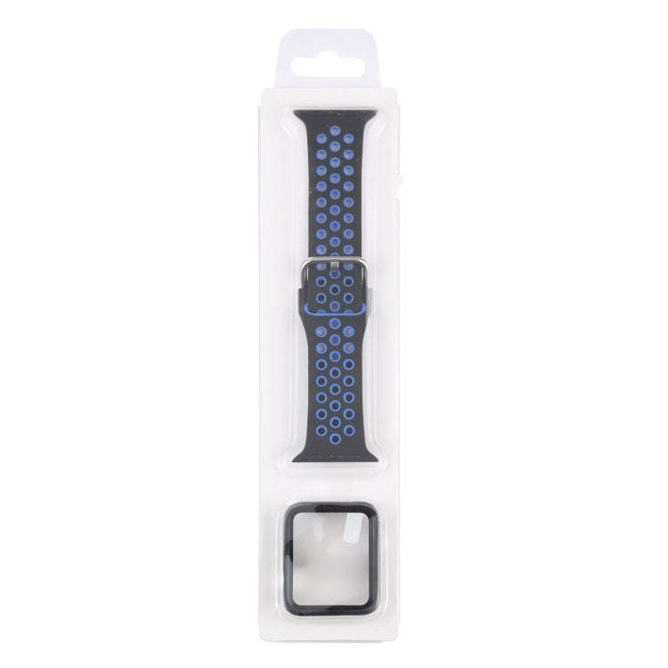 Silicone Watch Band + Protective Case with Screen Protector Set For Apple Watch Series 3 & 2 & 1 ...