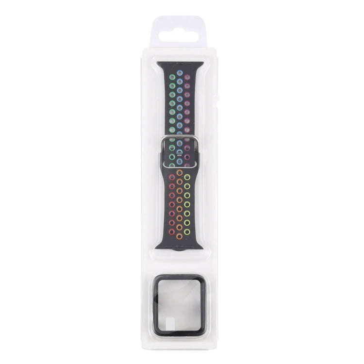 Silicone Watch Band + Protective Case with Screen Protector Set For Apple Watch Series 3 & 2 & 1 ...