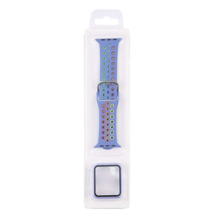 Silicone Watch Band + Protective Case with Screen Protector Set For Apple Watch Series 3 & 2 & 1 ...