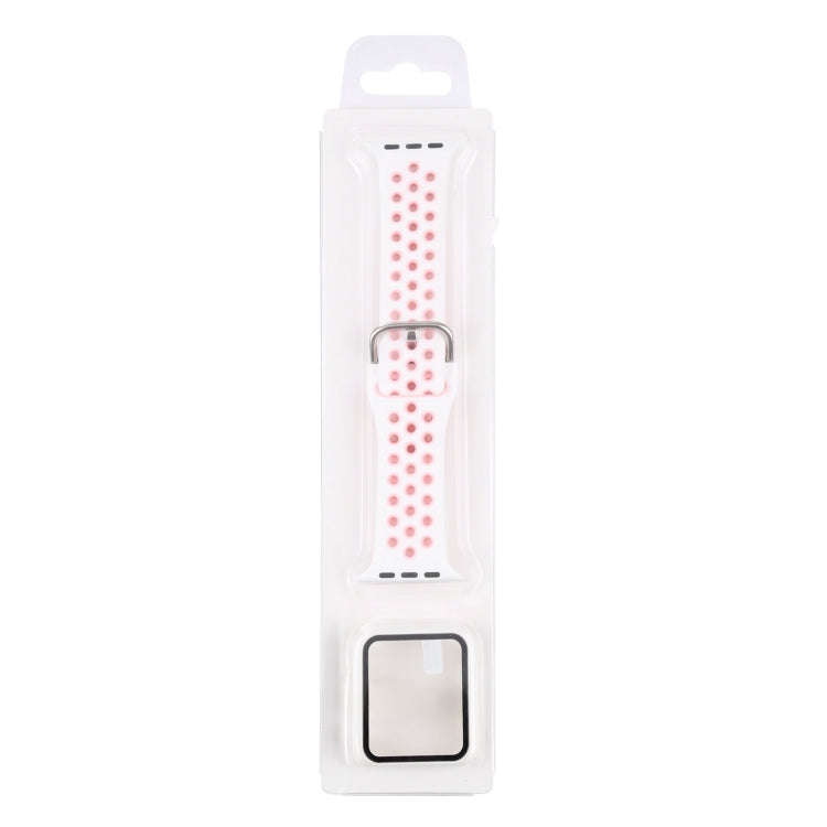 Silicone Watch Band + Protective Case with Screen Protector Set For Apple Watch Series 3 & 2 & 1 ...