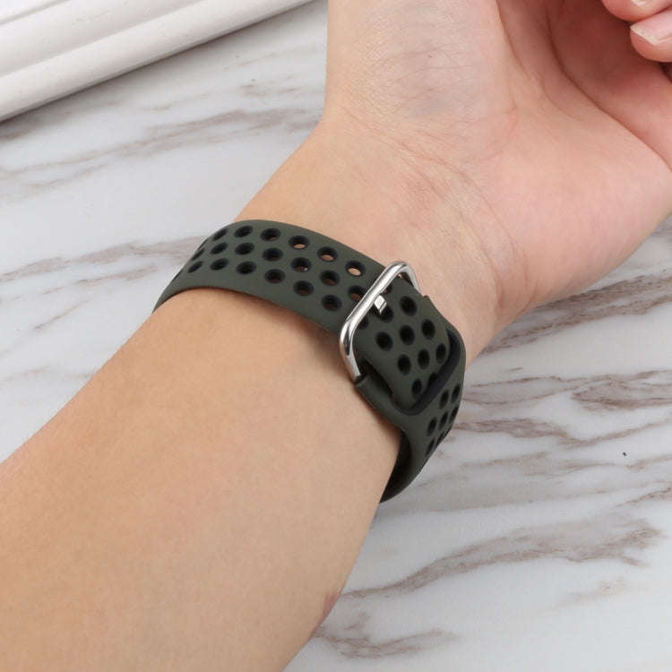 Silicone Watch Band + Protective Case with Screen Protector Set For Apple Watch Series 6 & SE & 5...