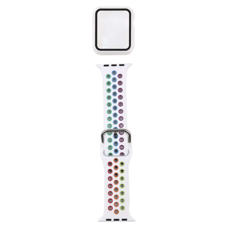 Silicone Watch Band + Protective Case with Screen Protector Set For Apple Watch Series 3 & 2 & 1 ...