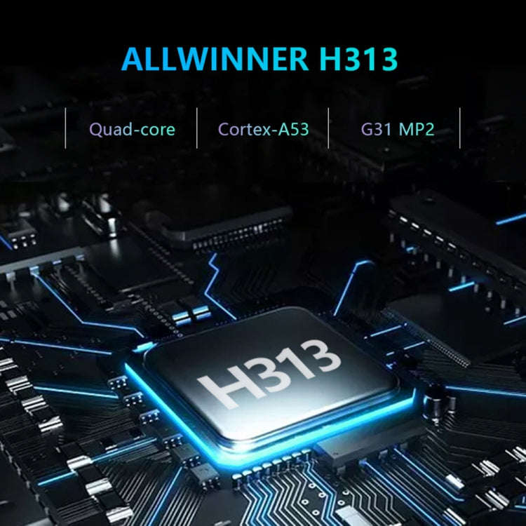 T95MINI 4K HD Network TV Set Top Box, Android 10.0, Allwinner H313 Quad Core 64-bit Cortex-A53, 1...