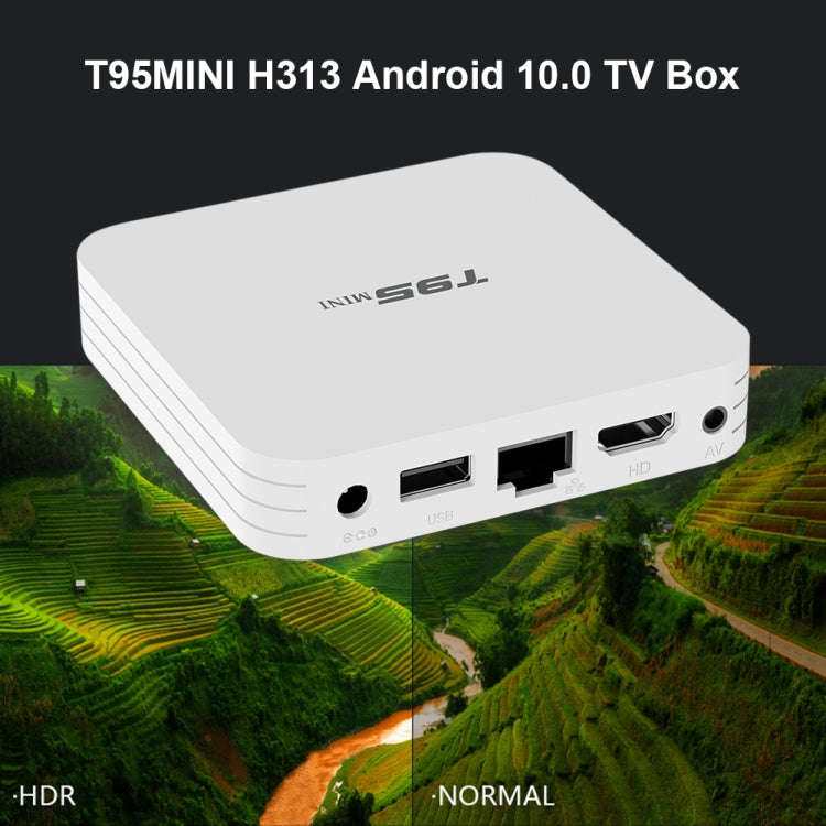 T95MINI 4K HD Network TV Set Top Box, Android 10.0, Allwinner H313 Quad Core 64-bit Cortex-A53, 1...