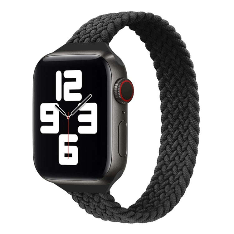 Small Waist Single Loop Nylon Braid Watch Band For Apple Watch Series 9&8&7 41mm / SE 3&SE 2&6&SE...