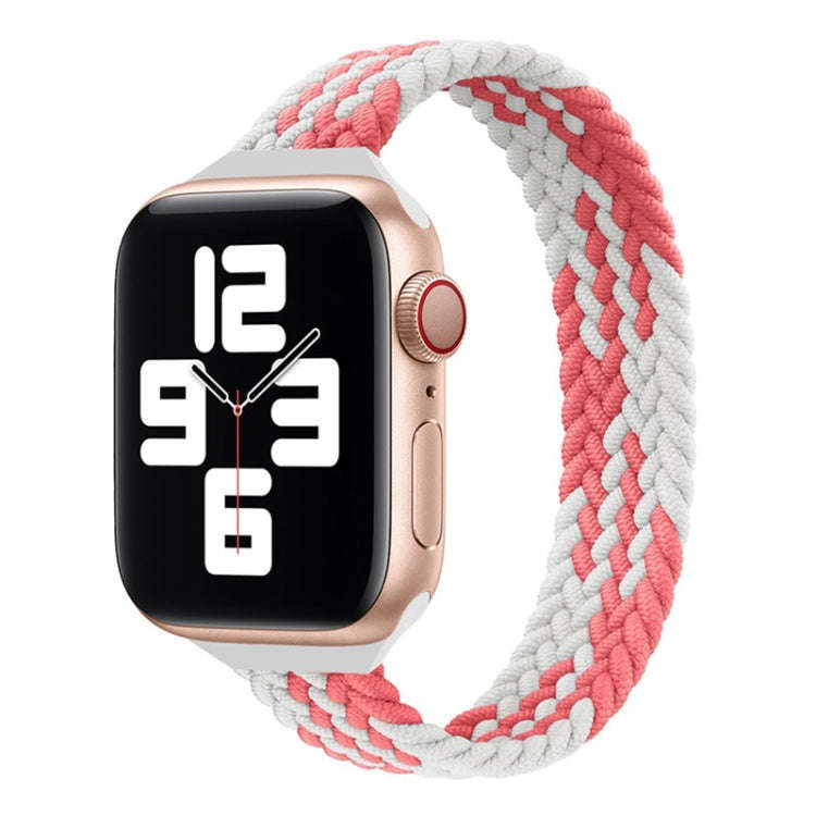 Small Waist Single Loop Nylon Braid Watch Band For Apple Watch Ultra 49mm&Watch Ultra 2 49mm / Se...