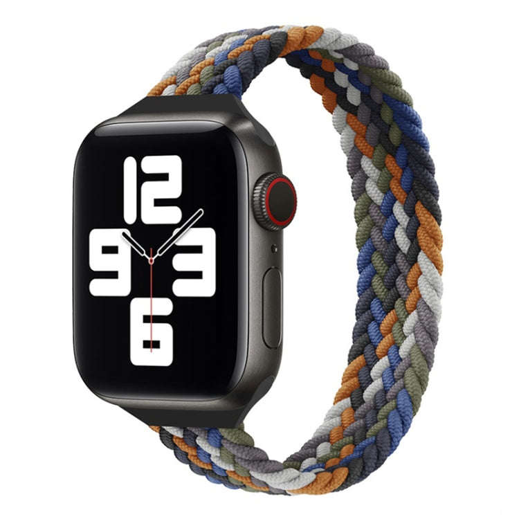 Small Waist Single Loop Nylon Braid Watch Band For Apple Watch Ultra 49mm&Watch Ultra 2 49mm / Se...