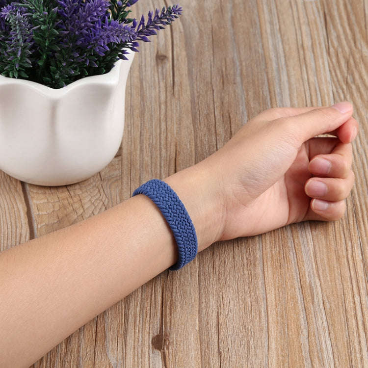 Small Waist Single Loop Nylon Braid Watch Band For Apple Watch Ultra 49mm&Watch Ultra 2 49mm / Se...