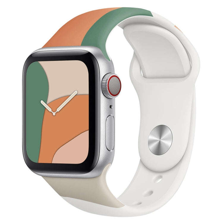 Morandi Series Contrast Color Silicone Watch Band For Apple Watch Ultra 49mm&Watch Ultra 2 49mm /...