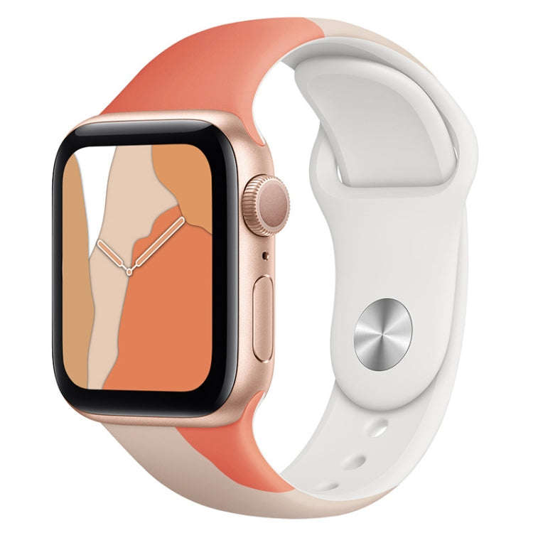 Morandi Series Contrast Color Silicone Watch Band For Apple Watch Ultra 49mm&Watch Ultra 2 49mm /...