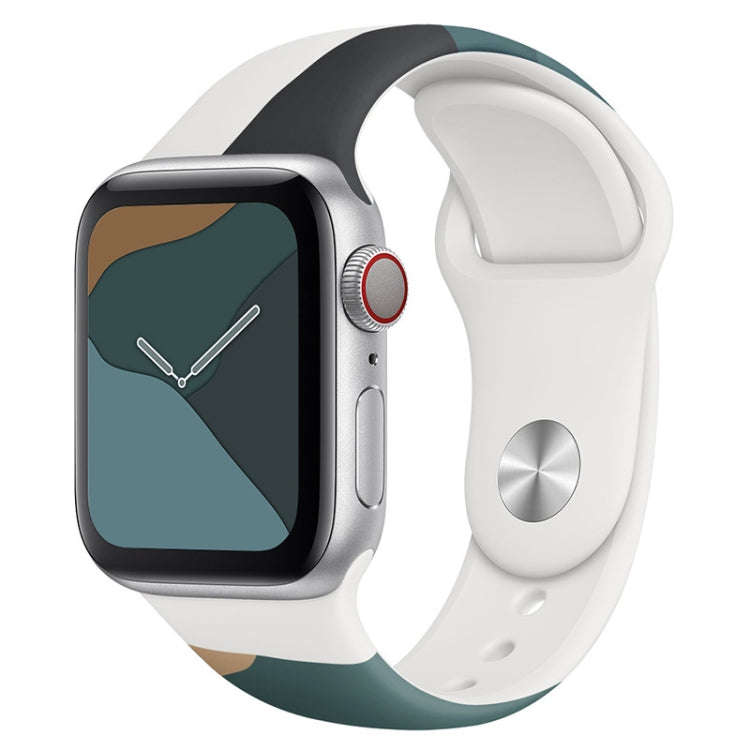 Morandi Series Contrast Color Silicone Watch Band For Apple Watch Ultra 49mm&Watch Ultra 2 49mm /...