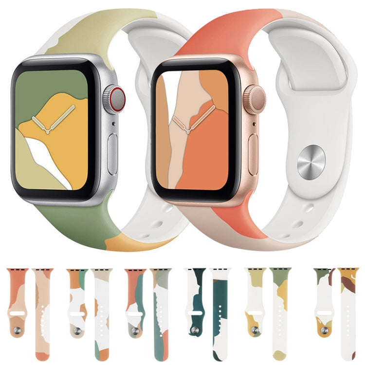 Morandi Series Contrast Color Silicone Watch Band For Apple Watch Ultra 49mm&Watch Ultra 2 49mm /...