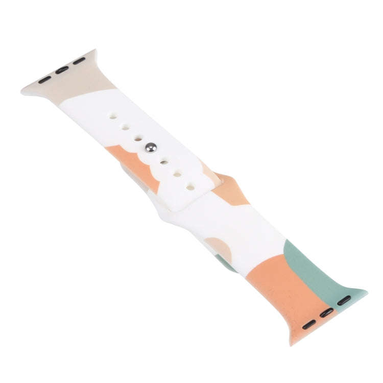 Morandi Series Contrast Color Silicone Watch Band For Apple Watch Ultra 49mm&Watch Ultra 2 49mm /...