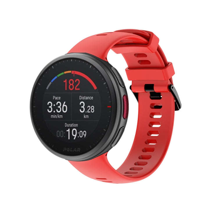 For Polar Vantage V2 Silicone Watch Band(Red)