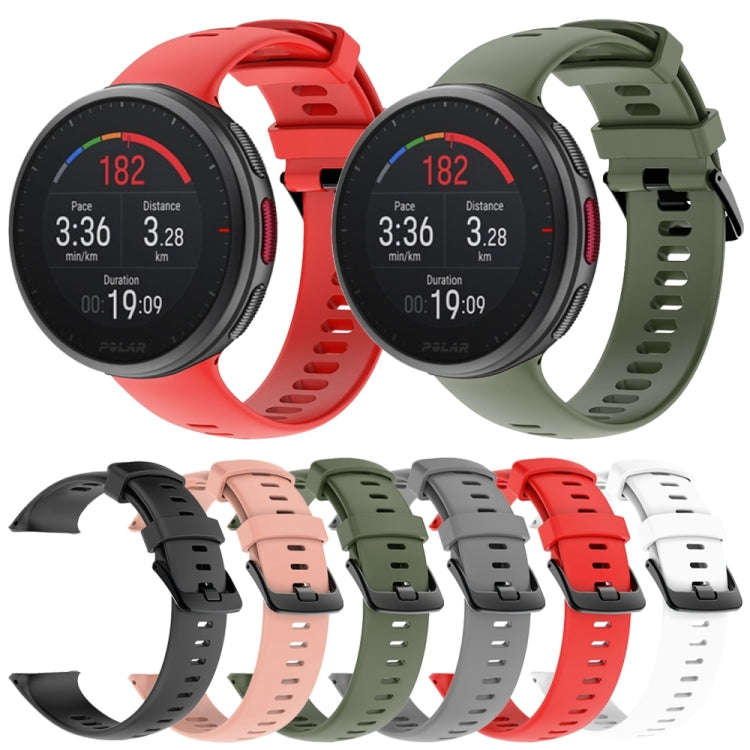 For Polar Vantage V2 Silicone Watch Band(Red)