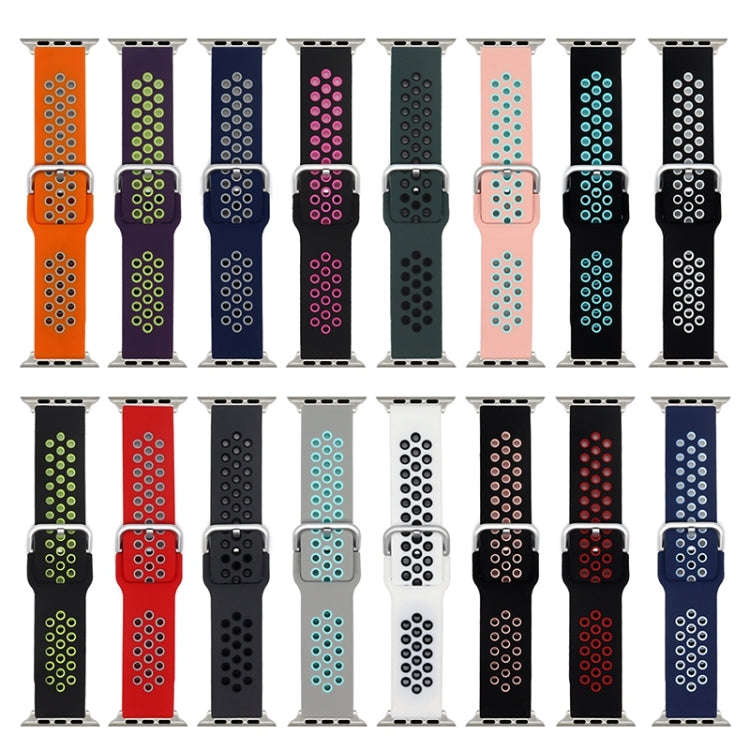 Silicone Strap Watch Band For Apple Watch Ultra 49mm&Watch Ultra 2 49mm / Series 9&8&7 45mm / SE ...