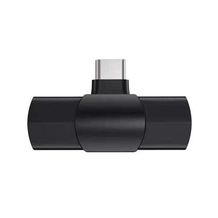 Type-C / USB-C Interface Mini Lavalier Microphone(Black)