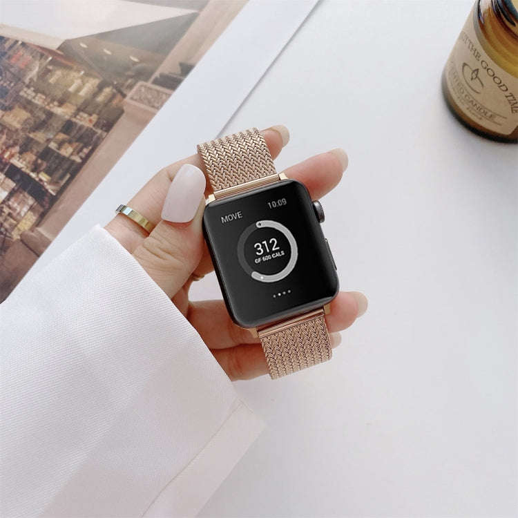 V-shaped Buckle Straight Steel Watch Band For Apple Watch Series 9&8&7 41mm / SE 3&SE 2&6&SE&5&4 ...