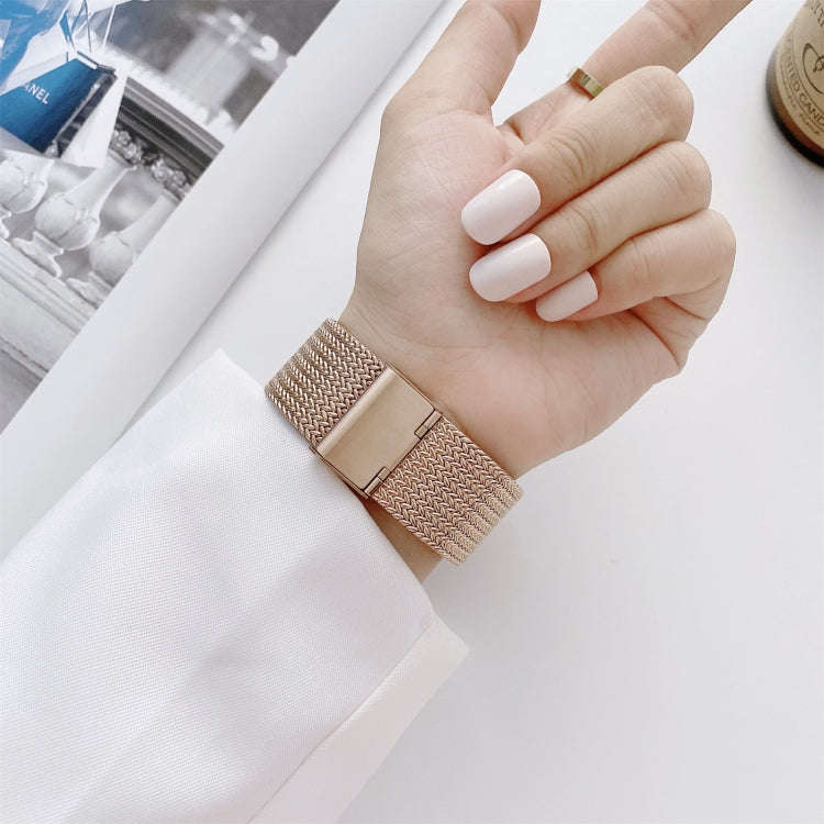 V-shaped Buckle Straight Steel Watch Band For Apple Watch Series 9&8&7 41mm / SE 3&SE 2&6&SE&5&4 ...
